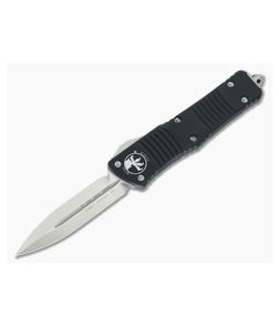 Microtech Combat Troodon Satin M390 Plain Double Edge Automatic 142-4 - MT-142-4 1