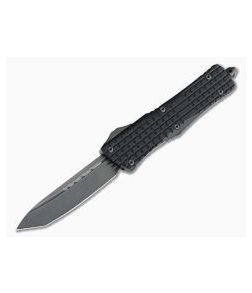 Microtech Combat Troodon Delta Signature Fluted DLC Serrated Double Edge Black Frag OTF Automatic Knife 142-2CT-DS - MT-142-2CT-DS 1