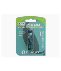 Olight 14500 Lithium Ion Battery 750mAh ORB-145P07 - OL-14500 1