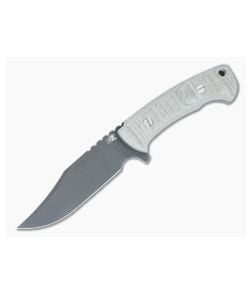Hinderer Ranch Bowie Fixed Blade OD Green Micarta Handle Battle Black 3V Clip Point Blade 1463 - HK-1463 1