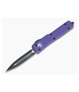 Microtech UTX-70 Double Edge Black 204P Purple OTF Automatic Knife 147-1PU - MT-147-1PU-204P 1