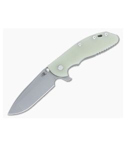 Hinderer XM-24 4.0" Tri-Way Flipper Translucent Green G10 Working Finish S45VN Spanto 1485 - HK-1485 1