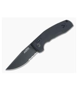 SOG TAC AU Blackout Serrated D2 AU-XR Lock Automatic Folder 15-38-02-57 - SOG-15-38-02-57 1