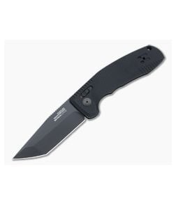 SOG TAC AU Tanto Blackout Plain D2 AU-XR Lock Automatic Folder 15-38-03-57 - SOG-15-38-03-57 1