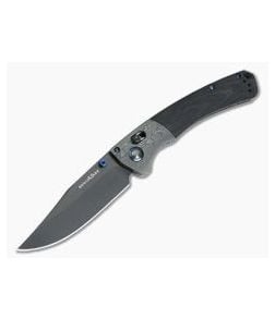 Benchmade HUNT Crooked River Gold Class DLC 20CV Damasteel Bolster Carbon Fiber 15080BK-191-386 - BM-15080BK-191-386 1