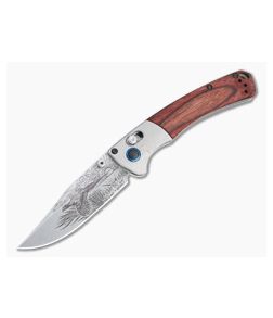 Benchmade Mini Crooked River Limited Ringneck Pheasant Artist Series S30V Stabilized Wood Folder 15085-2204 - BM-15085-2204 1