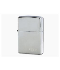 Zippo Windproof Lighter Black Ice Chrome Finish with Logo - ZI-150ZL 1