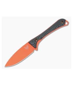 Benchmade Hunt Altitude Caper Fixed Blade Carbon Fiber Handle Orange Cerakote S90V 15201OR - BM-15201OR 1