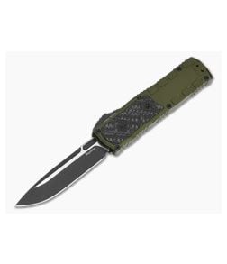 Guardian Tactical Apex OD Green Aluminum Frag Carbon Fiber Inlay MagnaMax Two Tone Black OTF Automatic Knife (3.44" Blade) 152211-ODG - GT-152211-ODG 1