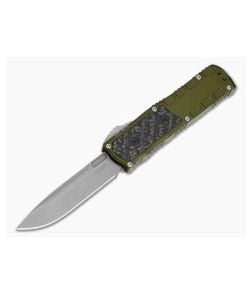 Guardian Tactical Apex OD Green Aluminum Frag Carbon Fiber Inlay MagnaMax Stonewash OTF Automatic Knife (3.44" Blade) 152511-ODG - GT-152511-ODG 1