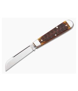 Tidioute Cutlery #15 Huckleberry Antique Yellow Bone Single Sheepsfoot Blade - GEC-153115-AYJB 1