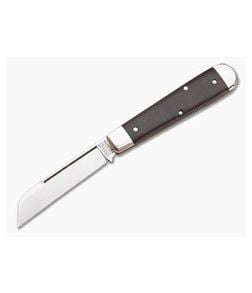 Tidioute Cutlery #15 Huckleberry Gabon Ebony Single Sheepsfoot Blade - GEC-153115-GE 1