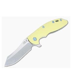 Hinderer XM-18 3.5 Skinner Smooth Yellow G10 Stonewash Green/Gold - HK-1561 1
