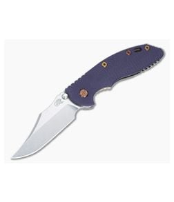 Hinderer XM-18 3.5 Bowie Non Flipper Purple G10 Stonewash Bronze - HK-1565 1