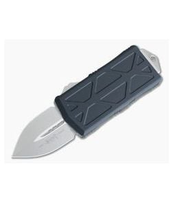 Microtech Exocet Plain Double Edge Stonewashed M390 Money Clip OTF Cali Legal Auto 157-10 - MT-157-10-M390 1