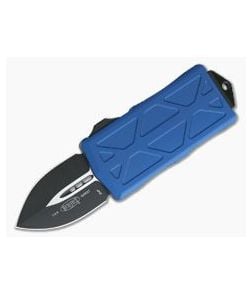 Microtech Exocet Black Plain Double Edge Blue CA Legal OTF Auto 157-1BL - MT-157-1BL-204P 1