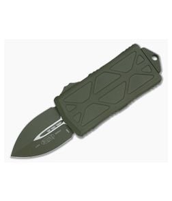 Microtech Exocet D/E OD Green Cerakote M390 Double Edge CA Legal OTF Automatic 157-1COD - MT-157-1COD 1