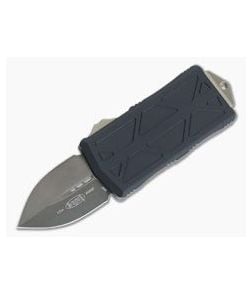 Microtech Exocet Black DLC Double Edge 204P Bronze Hardware CA Legal OTF Automatic 157-1DLCBZ - MT-157-1DLCBZ-204P 1