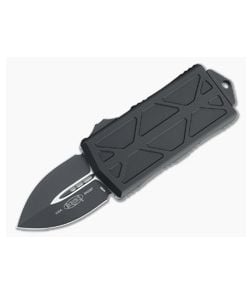 Microtech Exocet Tactical Standard Double Edge Black CA Legal OTF Automatic 157-1T - MT-157-1T 1
