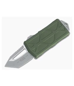 Microtech Exocet Tanto Apocalyptic 204P OD Green CA Legal OTF Automatic 158-10APOD - MT-158-10APOD 1
