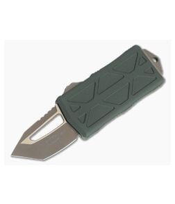 Microtech Exocet Tanto OD Green Bronze Apocalyptic 204P CA Legal OTF Automatic 158-13APOD - MT-158-13APOD-204P 1