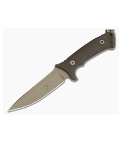 Spartan-Harsey Hunter Combat Utility Green Micarta Black Sheath - SB-15DEGRNLBK 1
