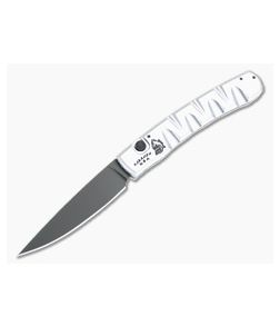 Piranha P15 Virus Tactical PVD S30V Silver Button Lock Automatic - PRN-15ST 1