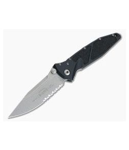 Microtech Socom Elite Manual Black S/E Stonewashed Partial Serrated XHP Folder 160-11 - MT-160-11-XHP 1