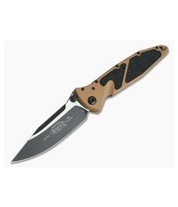 Microtech Socom Elite Tan S/E Manual Black Plain CTS-204P 160-1TA - MT-160-1TA-204P 1