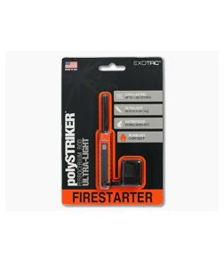 Exotac polySTRIKER Fire Starter Orange/Black 1600-ORG - EX-1600-ORG 1