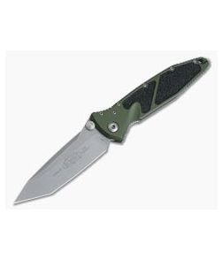Microtech Socom Elite Tanto Manual Apocalyptic Plain 204P Green Aluminum 161-10APOD - MT-161-10APOD-204P 1