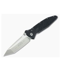 Microtech Socom Elite Tanto Manual Satin Plain M390 Black Aluminum 161-4 - MT-161-4-M390 1