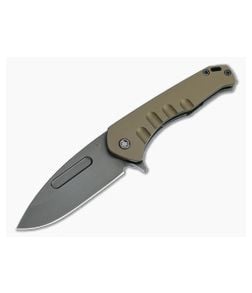 Medford Knives Praetorian Swift FL Drop Point PVD S35VN Yellow Aluminum Flipper - MKT-MKT161 1