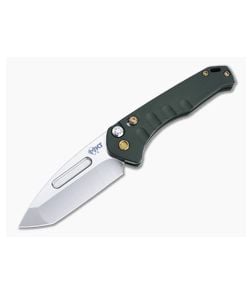 Medford Knives Praetorian Swift Automatic Tanto Tumbled S35VN Green Aluminum Folder - MKT-MKT163 1