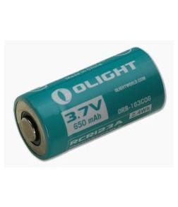 Olight RCR123A Li-ion Rechargeable Battery 650mA - OL-16340RCR 1