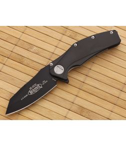Microtech Mini Matrix Flipper Black Plain - MT-164-1 1