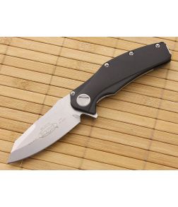 Microtech Mini Matrix Flipper Stonewash Plain - MT-164-10 1