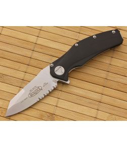 Microtech Mini Matrix Flipper Stonewash Serrated - MT-164-11 1