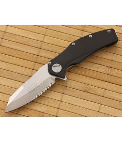 Microtech Mini Matrix Flipper Satin Serrated - MT-164-5 1