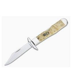 Case Cheetah Smooth Natural Box Elder Burl Wood Lock Back 16567 - CA-16567 1