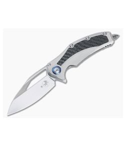 Microtech Matrix Titanium Carbon Fiber Hand Rubbed M390 165C-4CFITI - MT-165C-4CFITI 1