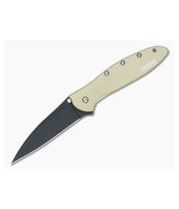 Kershaw Leek Desert Tan Black DLC Blade 1660DSBLK - KS-1660DSBLK 1