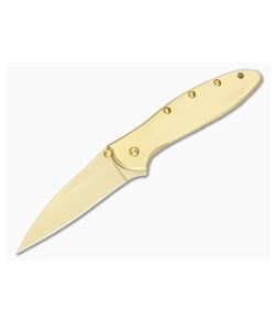 Kershaw Leek 24K Gold Plated Assisted Flipper 1660G - KS-1660G 1