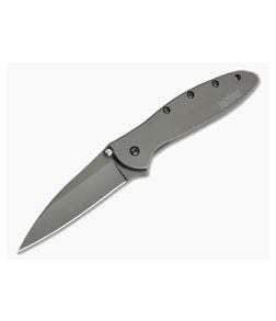 Kershaw Leek Gray PVD Stainless Steel Frame Lock Assisted Flipper 1660GRY - KS-1660GRY 1