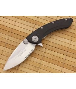 Microtech Whaleshark G10 Flipper Satin Serrated - MT-167-5 1
