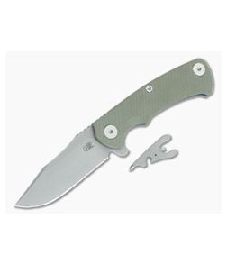 Hinderer Project X Clip Point OD Green G10 Battle Blue - HK-1676 1