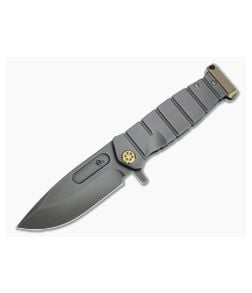Medford USMC Fighter Flipper PVD S35VN Black PVD and Bronze Titanium Folder - MKT-MKT167 1