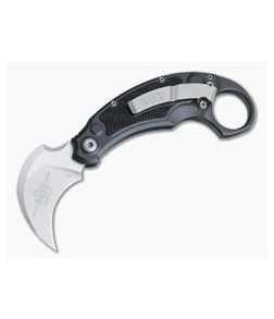 Microtech Iconic Automatic Stonewashed Plain CTS-204P Right Hand Carry Folding Karambit 168-10 - MT-168-10-204P 1