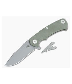 Hinderer Project X Clip Point OD Green G10 Battle Bronze - HK-1687 1