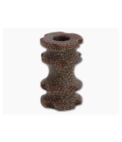 Dawson Machine Craft Brown Canvas Micarta Collar Lanyard Bead - DMC-16 1